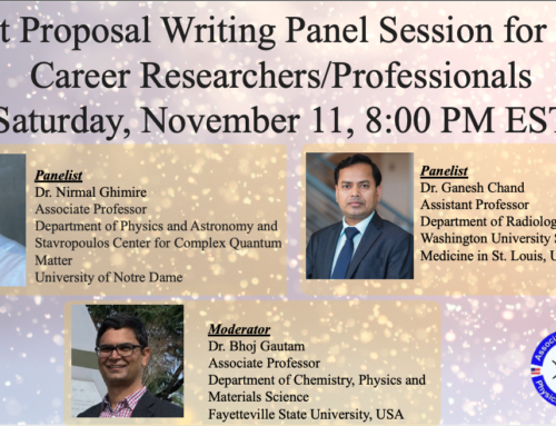 Grant Proposal Writing Panel Session for Early Career  Researchers/Professionals