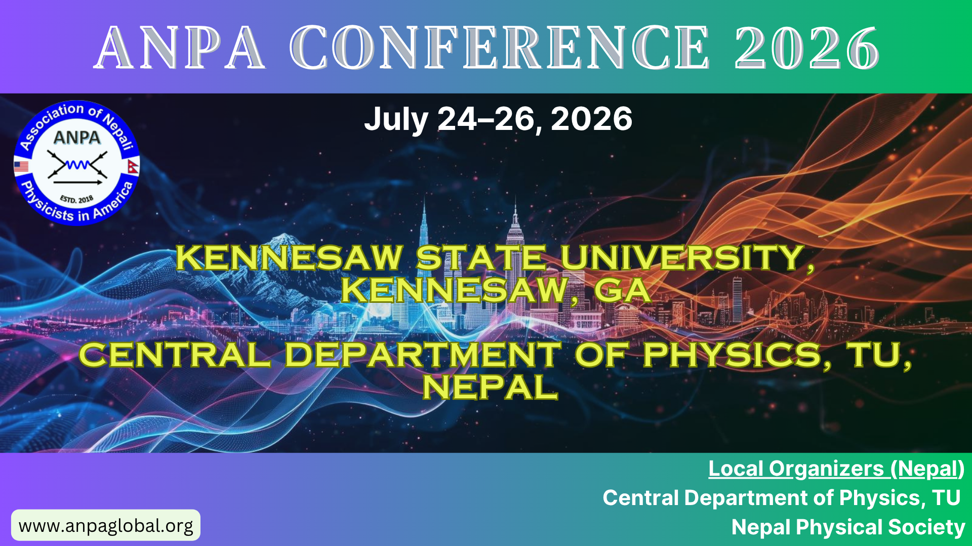 KenneSAW State University, KENNESAW, GA Central Department of Physics, TU, nepal (1920 x 1080 px) (1)